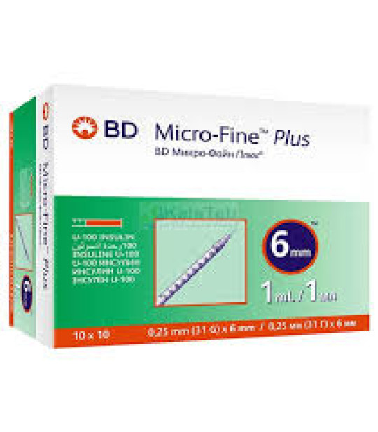 سرنگ انسولین  بی دی (Micro-fine)حجم 1میل